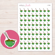 I-13664 planner sticker sheet with enlarged sticker detail