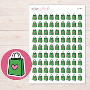 I-13677 planner sticker sheet with enlarged sticker detail