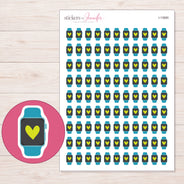 I-13680 planner sticker sheet with enlarged sticker detail