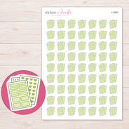 I-13687 planner sticker sheet with enlarged sticker detail
