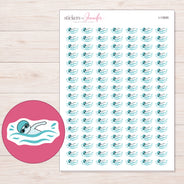 I-13690 planner sticker sheet with enlarged sticker detail