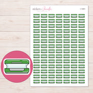 I-13691 planner sticker sheet with enlarged sticker detail