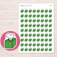 I-13702 planner sticker sheet with enlarged sticker detail