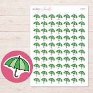 I-13711 planner sticker sheet with enlarged sticker detail
