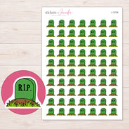 I-13738 planner sticker sheet with enlarged sticker detail