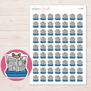 I-13784 planner sticker sheet with enlarged sticker detail