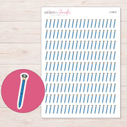 I-13810 planner sticker sheet with enlarged sticker detail