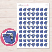 I-13813 planner sticker sheet with enlarged sticker detail