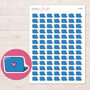 I-13825 planner sticker sheet with enlarged sticker detail