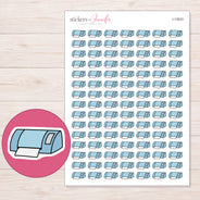 I-13833 planner sticker sheet with enlarged sticker detail