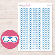 I-13839 planner sticker sheet with enlarged sticker detail
