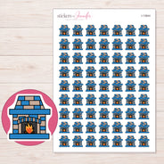 I-13844 planner sticker sheet with enlarged sticker detail