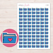 I-13846 planner sticker sheet with enlarged sticker detail