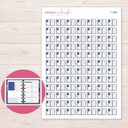 I-13860 planner sticker sheet with enlarged sticker detail
