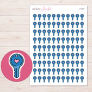 I-13872 planner sticker sheet with enlarged sticker detail