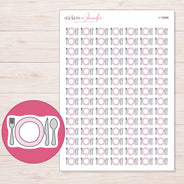 I-13888 planner sticker sheet with enlarged sticker detail