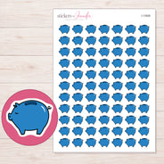 I-13908 planner sticker sheet with enlarged sticker detail