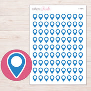 I-13911 planner sticker sheet with enlarged sticker detail