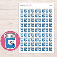 I-13923 planner sticker sheet with enlarged sticker detail