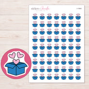 I-13940 planner sticker sheet with enlarged sticker detail