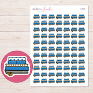 I-13950 planner sticker sheet with enlarged sticker detail