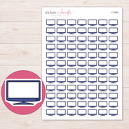 I-13959 planner sticker sheet with enlarged sticker detail
