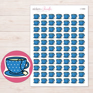 I-13960 planner sticker sheet with enlarged sticker detail