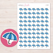 I-13975 planner sticker sheet with enlarged sticker detail