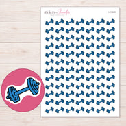 I-13989 planner sticker sheet with enlarged sticker detail