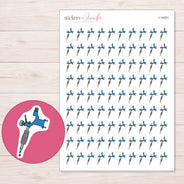 I-14001 planner sticker sheet with enlarged sticker detail