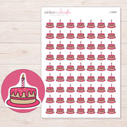 I-14026 planner sticker sheet with enlarged sticker detail
