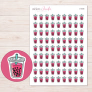 I-14030 planner sticker sheet with enlarged sticker detail