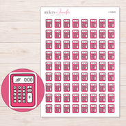 I-14043 planner sticker sheet with enlarged sticker detail