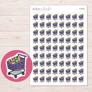 I-14046 planner sticker sheet with enlarged sticker detail