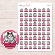 I-14048 planner sticker sheet with enlarged sticker detail