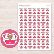 I-14049 planner sticker sheet with enlarged sticker detail
