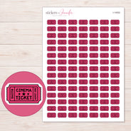 I-14052 planner sticker sheet with enlarged sticker detail
