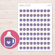 I-14058 planner sticker sheet with enlarged sticker detail