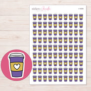 I-14059 planner sticker sheet with enlarged sticker detail