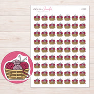 I-14063 planner sticker sheet with enlarged sticker detail