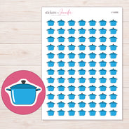 I-14066 planner sticker sheet with enlarged sticker detail