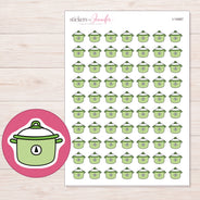 I-14067 planner sticker sheet with enlarged sticker detail
