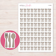 I-14069 planner sticker sheet with enlarged sticker detail