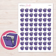I-14077 planner sticker sheet with enlarged sticker detail