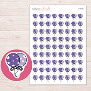 I-14082 planner sticker sheet with enlarged sticker detail