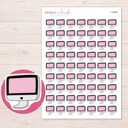I-14085 planner sticker sheet with enlarged sticker detail