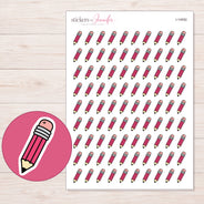 I-14092 planner sticker sheet with enlarged sticker detail