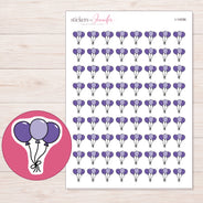 I-14096 planner sticker sheet with enlarged sticker detail