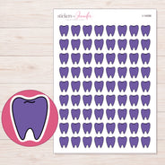 I-14098 planner sticker sheet with enlarged sticker detail