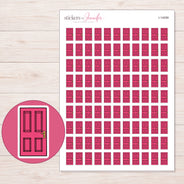 I-14099 planner sticker sheet with enlarged sticker detail